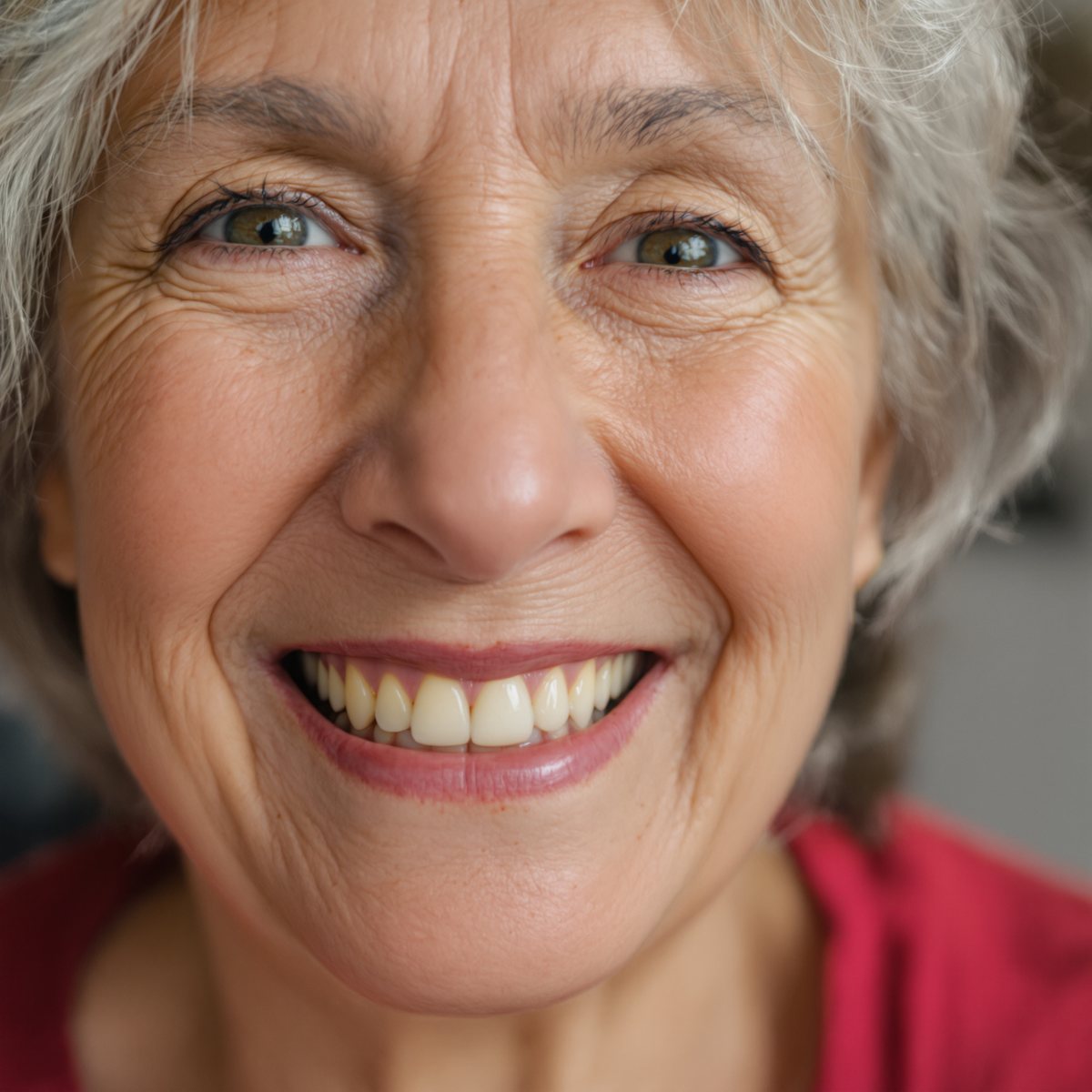 Healthy natural smile after crown lengthening